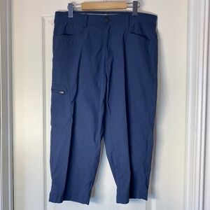 Sierra Designs Blue Capri Pants Lightweight Stretch Hiking Outdoor Women Size 12